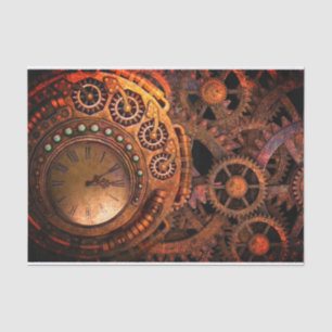 Vintage Clock Tissue Paper
