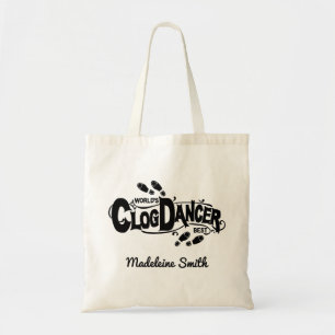 Vintage Clog Dancer Clogging Add Name Tote Bag