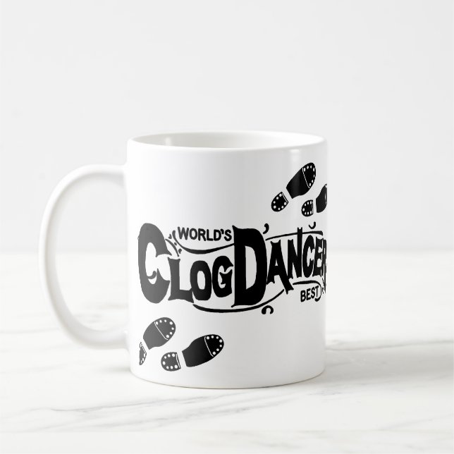 Vintage Clog Dancer Clogging Coffee Mug (Left)