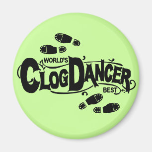 Vintage Clog Dancer Clogging Magnet