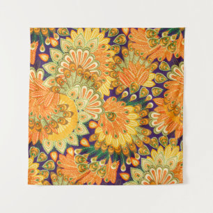 Vintage cloth pattern close up background. tapestry