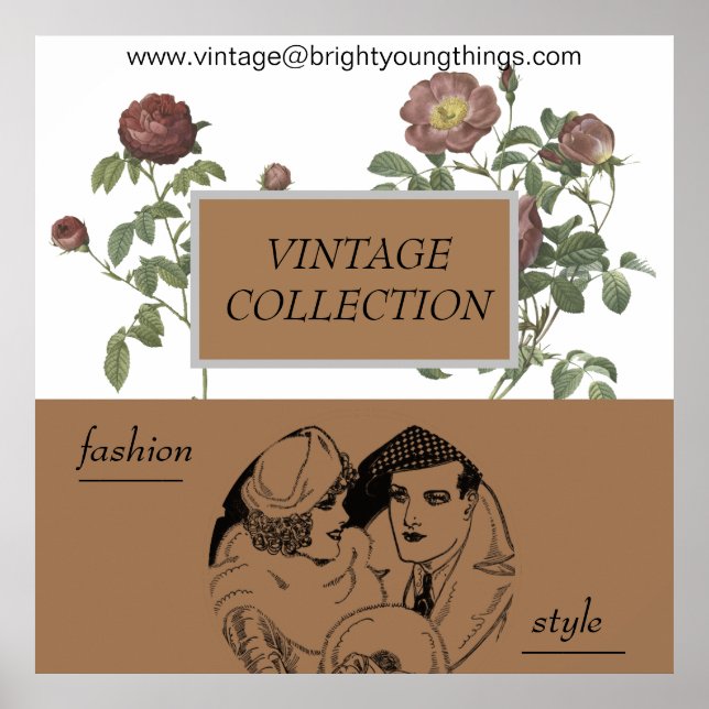 Vintage Clothing business store poster (Front)