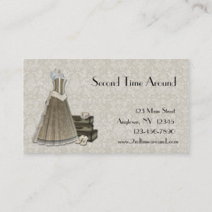 Vintage Clothing Lace Business Card