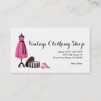 Vintage Clothing Seller Business Card