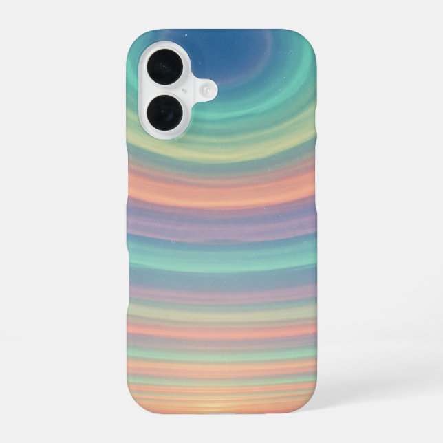 Vintage Cloud Rings iPhone 16 Case (Back)