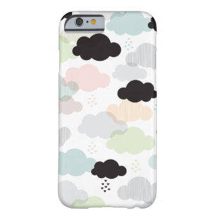 Vintage clouds scandinavian abstract sky pattern barely there iPhone 6 case