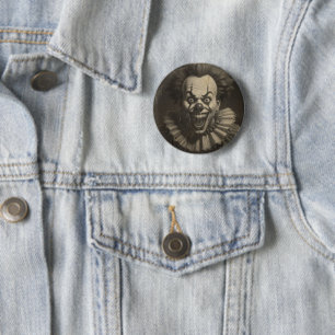 vintage clown button