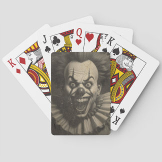 vintage clown playing cards