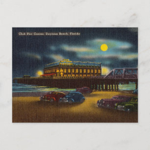 Vintage, Club Pier Casino, Daytona Beach, Florida Postcard