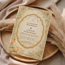 Vintage Coastal Seashell Garden Wedding