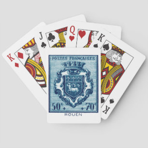Vintage Coat of Arms Rennes, France Playing Cards