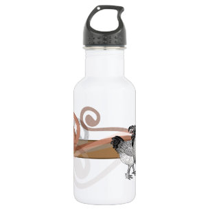 Vintage Cochin Chickens 532 Ml Water Bottle