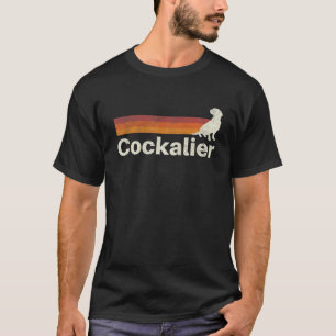 Vintage Cockalier Retro Mom Dad Dog T-Shirt
