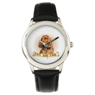 Vintage Cocker Spaniel Dog Animals Lover Pet Owner Watch