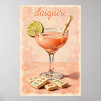 Vintage Cocktail Mahjong Retro