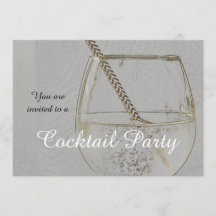 Vintage cocktail party invitation