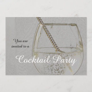 Vintage cocktail party invitation