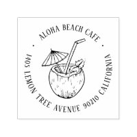 Vintage Coconut Juice Custom Name Return Address