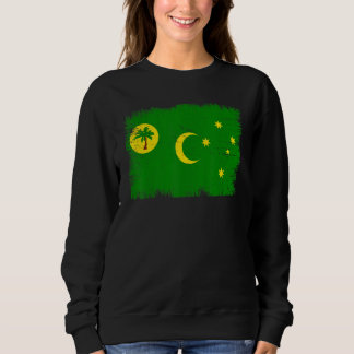 Vintage Cocos Keeling Islands Flag Cocos Island Sweatshirt