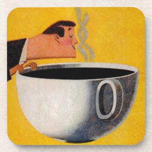 Vintage Coffee Advertisement Coaster