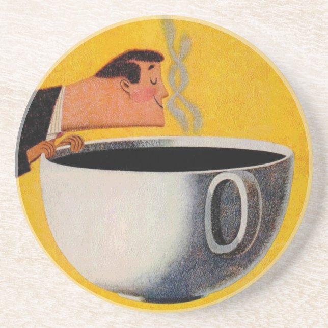 Vintage Coffee Advertisement Coaster (Front)