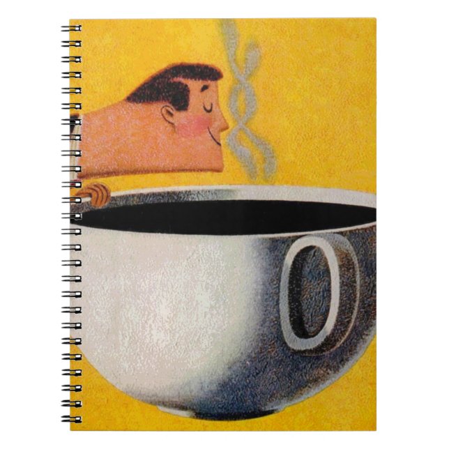 Vintage Coffee Advertisement Notebook (Front)