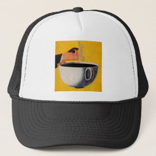 Vintage Coffee Advertisement Trucker Hat