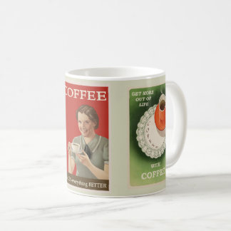 vintage coffee advertising mug