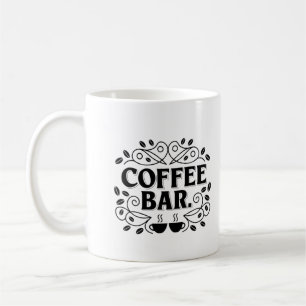 "Vintage Coffee Bar Sign Design" Mug