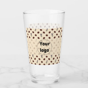 Vintage Coffee Beans and Lavender Seamless Pattern Glass
