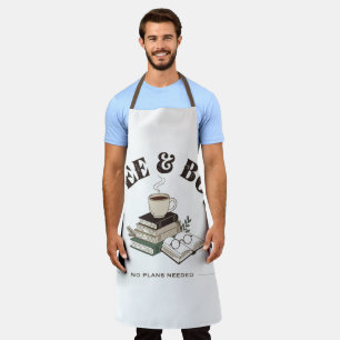 Vintage Coffee & Books – Book Lover Design Apron