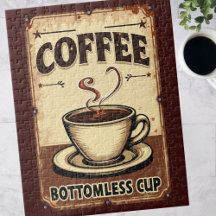 Vintage Coffee Bottomless Cup