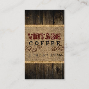 Vintage Coffee Business Card