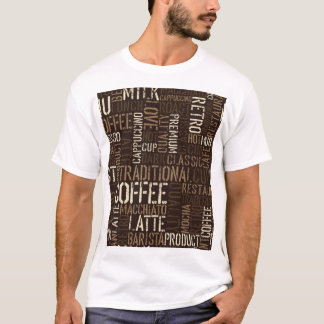 Vintage Coffee Experience Seamless Pattern T-Shirt