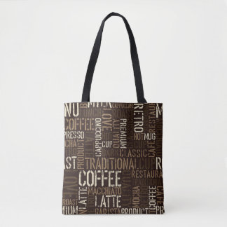 Vintage Coffee Experience Seamless Pattern Tote Bag