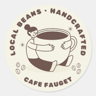 Vintage Coffee Lover Sticker but first coffee