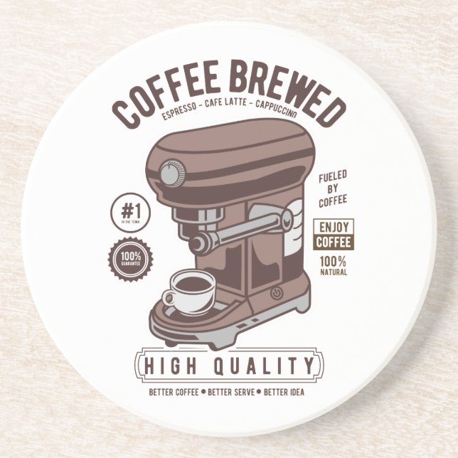 Vintage Coffee Machine   Coaster (Front)