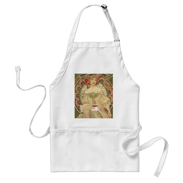 Vintage Coffee Poster Apron (Front)