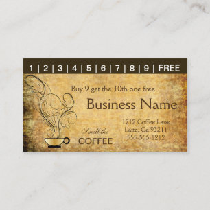 Vintage Coffee Punch Cards