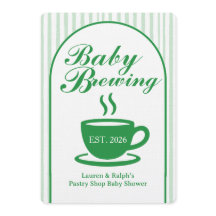 Vintage Coffee Shop Baby Shower - Vintage Green