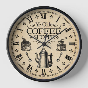 Vintage Coffee Shop Clock