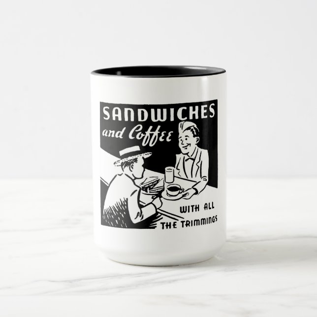 Vintage Coffee Shop Mug (Center)