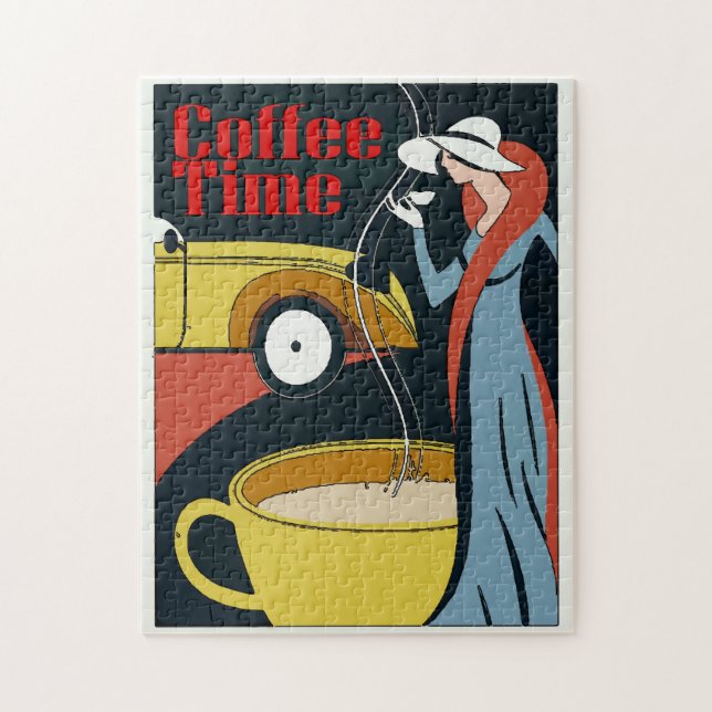 Vintage Coffee Time Jigsaw Puzzle (Vertical)