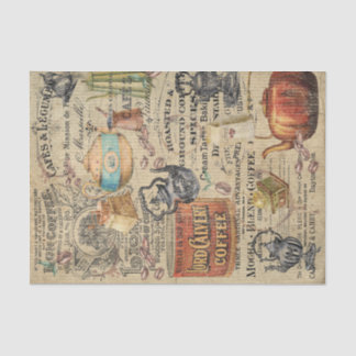 Vintage Coffee Tissue Paper