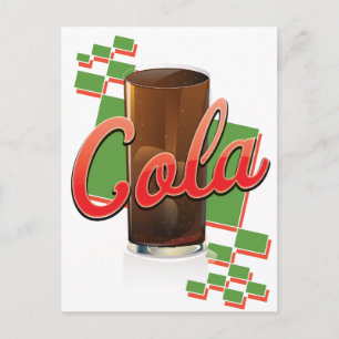 Vintage Cola commercial Postcard