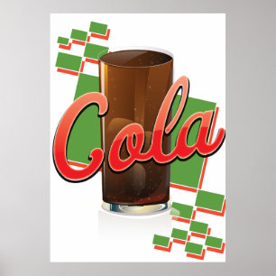 Vintage Cola commercial Poster