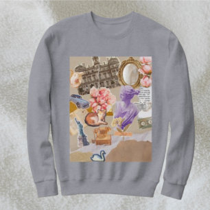 Vintage Collage Art Sweatshirt