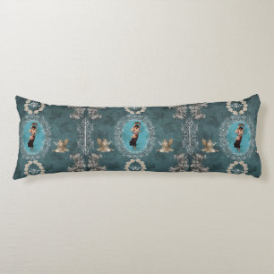 Vintage collage body cushion