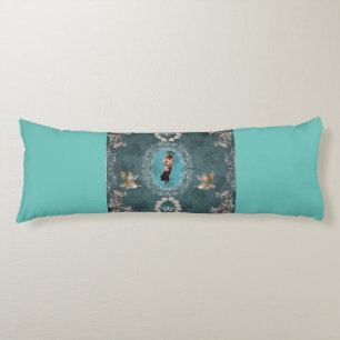Vintage collage body cushion