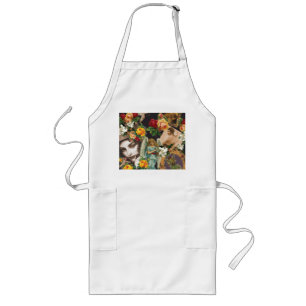 Vintage collage long apron